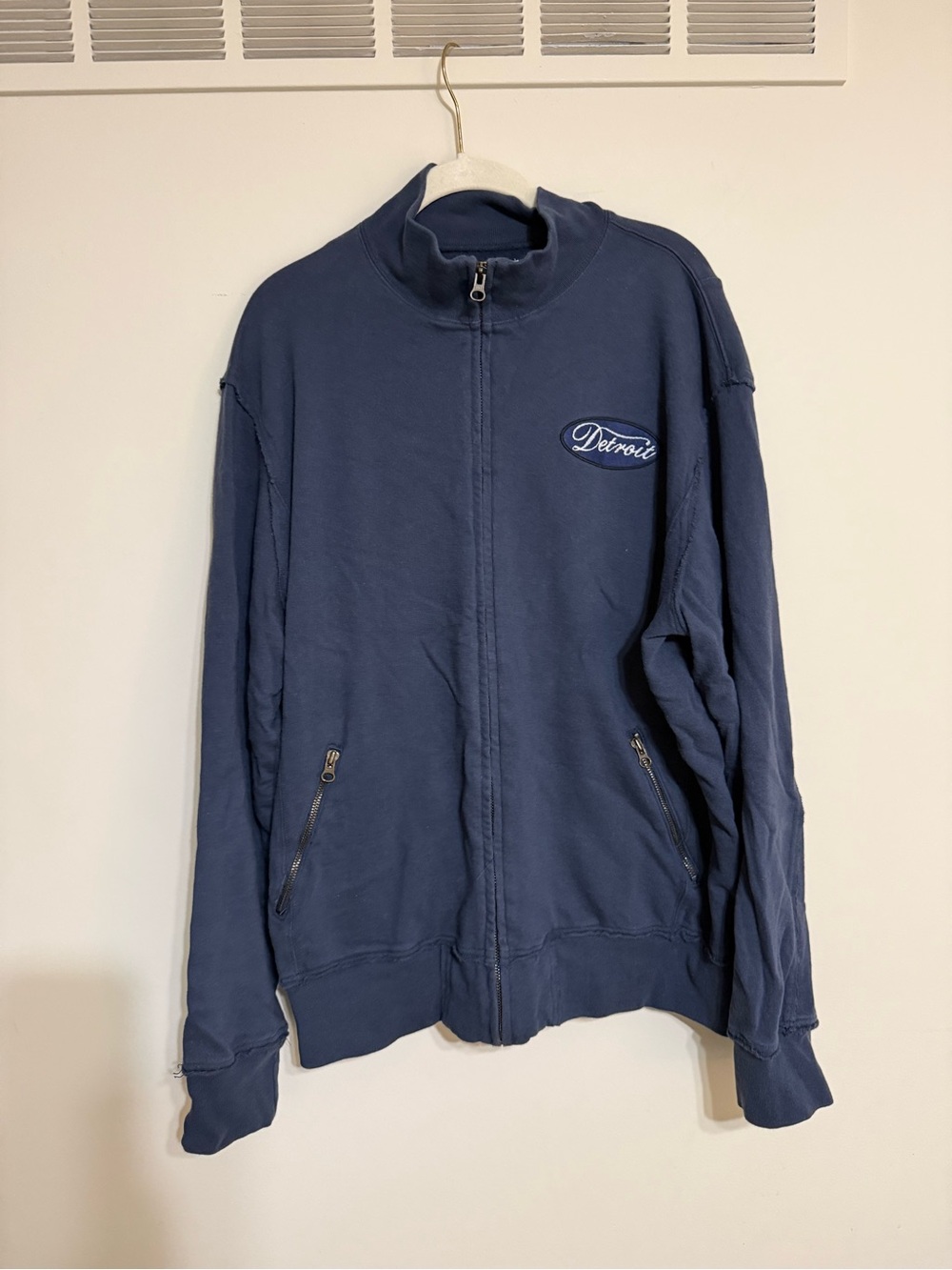 American Rag Cie Navy Zip-Up Jacket - Men